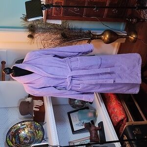 Turkish Parador Spa Quality Bathrobe 100% Cotton Lavender Women's Small